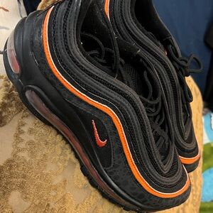 Nike Black and Orange Athletic Shoes